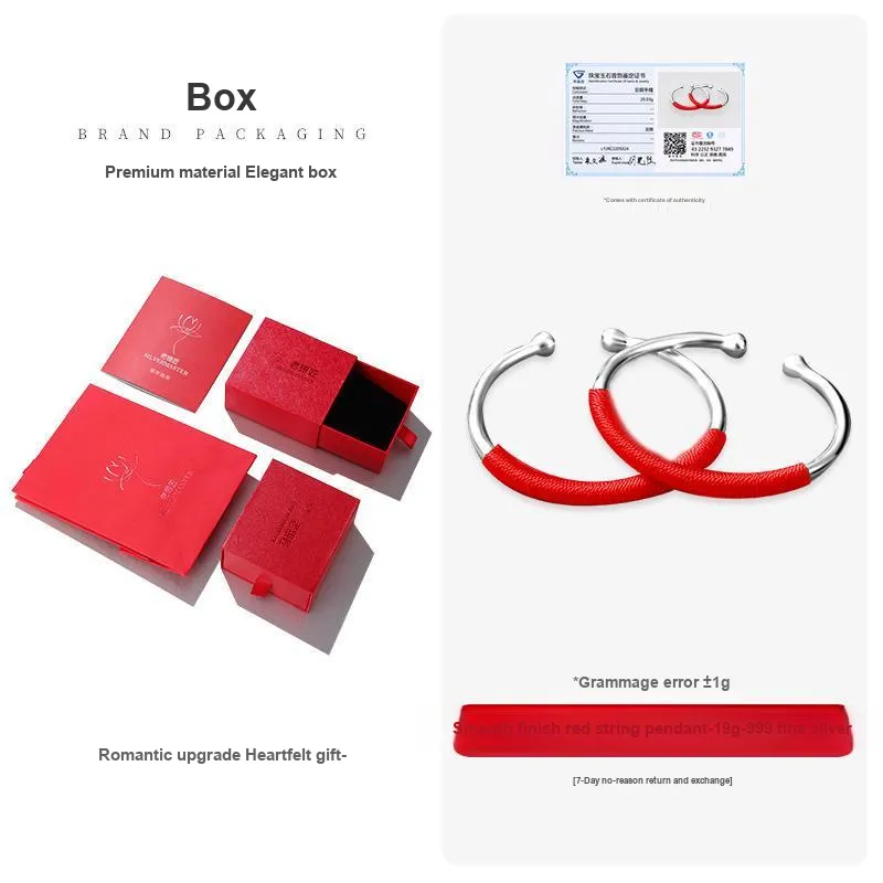 LAOYINJIANG S999 Fine Silver Sterling Silver Bracelets Kids'-8