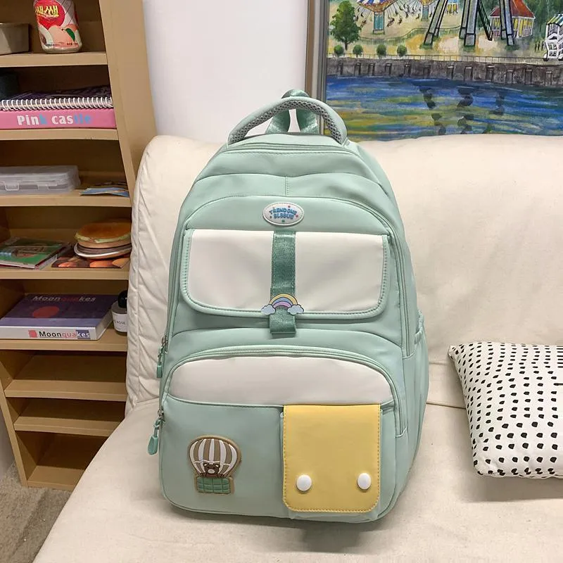 Yalu Nylon Backpack Unisex Multicolor-5