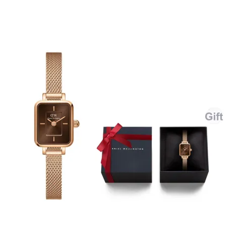 Daniel Wellington DW Женские часы Кварцевый механизм Ремешок из нержавеющей стали Кофейный циферблат Женские часы