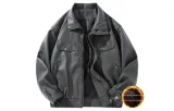 Gray Fleece-Lined