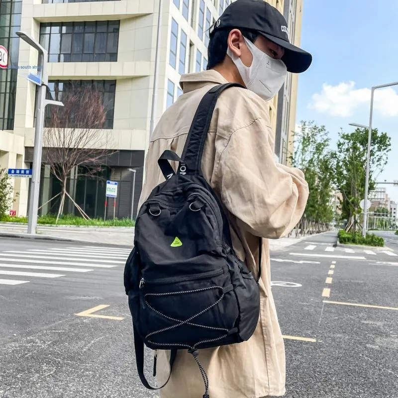 Tong Tong Rabbit Washed Cloth Backpack Large Size Unisex Multicolor-19