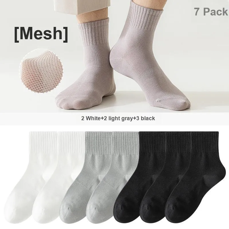 7 SEVFUN Mid Calf Socks Men's Combo Set-23