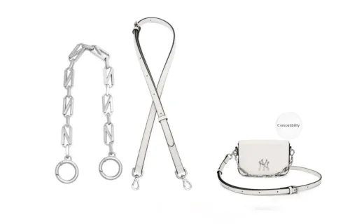 GUYI Leather Bag Accessories Women's White/Black