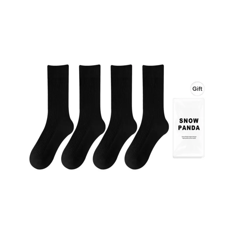 XXLLG Mid Calf Socks Women's Shopping Bag 4 Pack-12