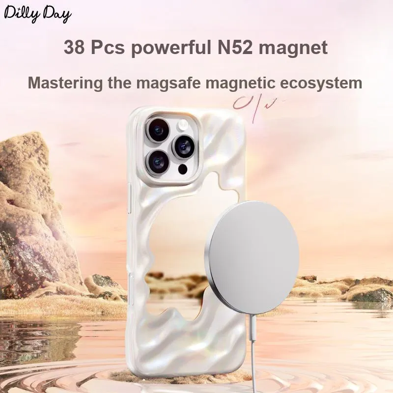 Kingxbar PC Material Mirror Finish MagSafe Phone Case Compatibility With Apple 16 Collection IPhone16proma-23
