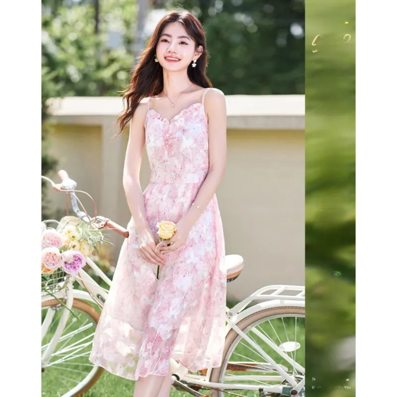 Like The Age Of Water Short Sleeved Dress Women's Multicolor-1