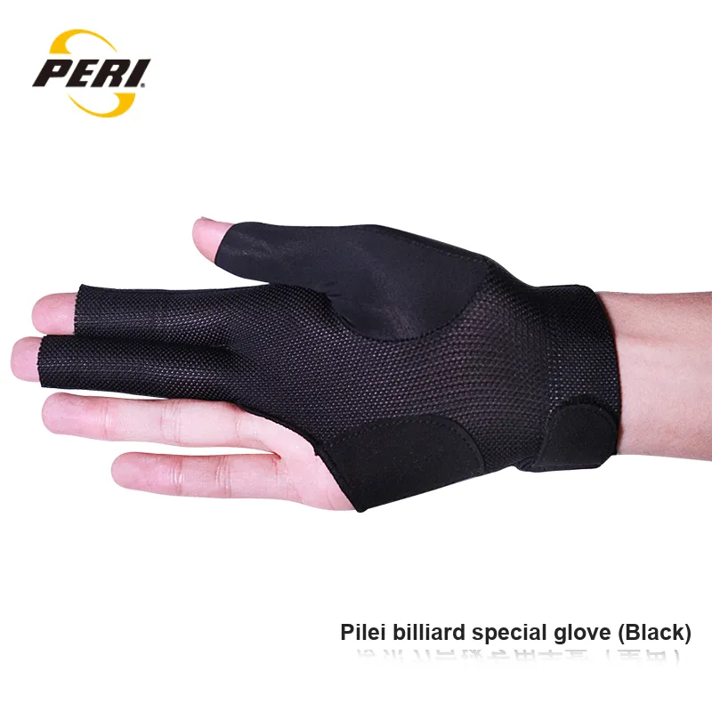 PERI Billiards Three Finger Gloves Lycra Unisex Blue Black-5