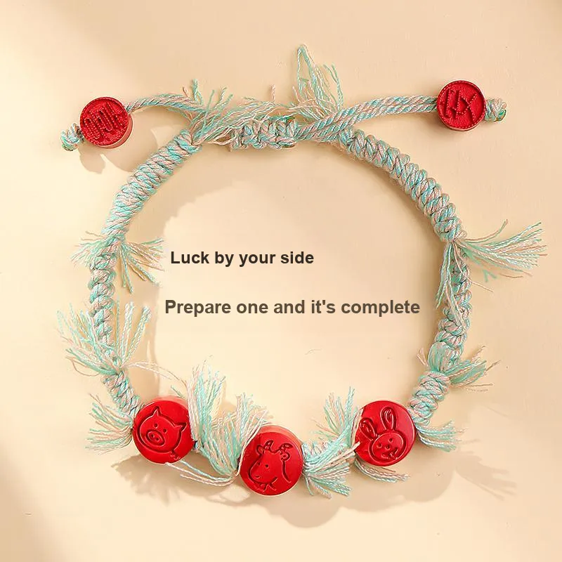 With The Heart Of The Jade Reconstructed Cinnabar Bracelets Unisex-12