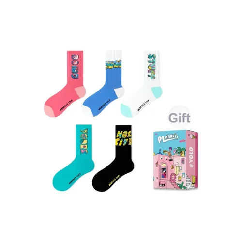 PL Filter Модные носки 5 пар Унисекс MID Носки до икры