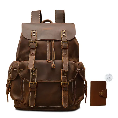 Simple & Nature Backpacks Dark Brown