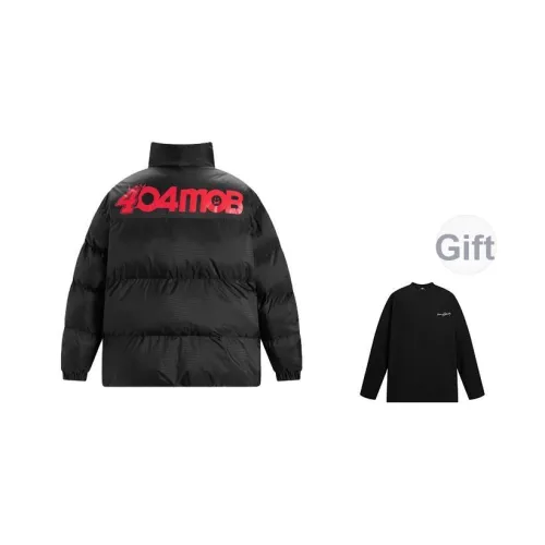404MOB GANG Пуховая куртка Унисекс Черный