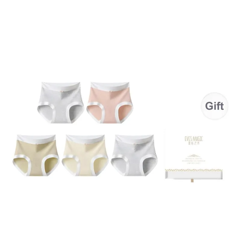 XIA.WA.ZHI.XIU Underpants Women's Shopping Bag 5 Pack-5