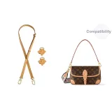 [Trumpets 2-Piece Set]Beeswax Shoulder Strap+Abrasion-Resistant Buckle (Flower Design)