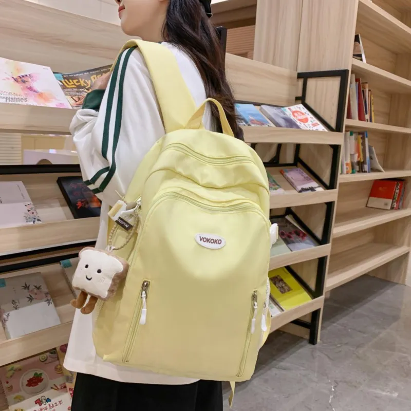 Meow In The Grass Nylon Backpack Women's Multicolor-16
