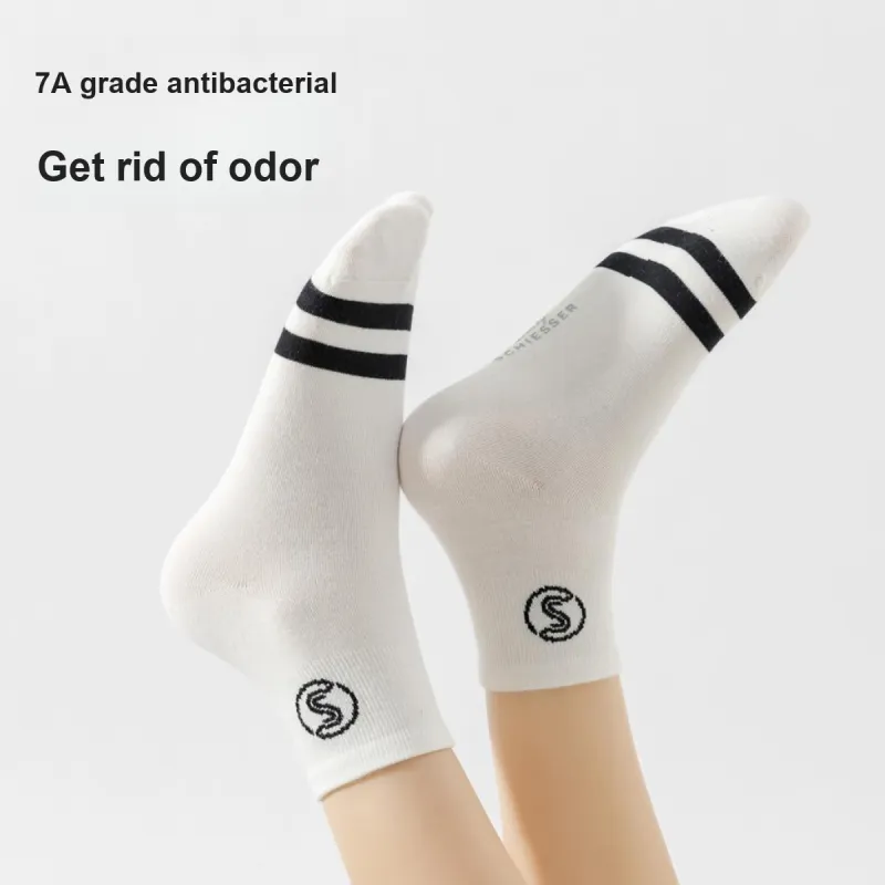 Shuya Mid Calf Socks Women's 4 Pack-7