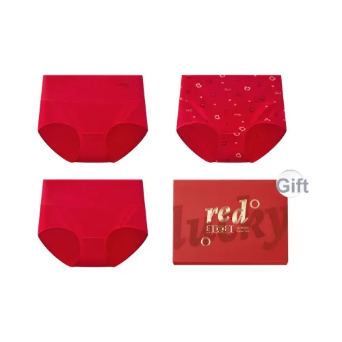 Red Bean Нижнее белье Подарочная коробка Женское 3 упаковки