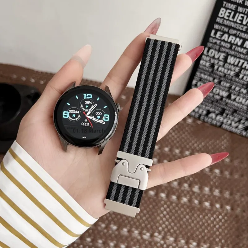 Antey Watch Band Samsung Compatibility 175 220mm Fabric Material-9