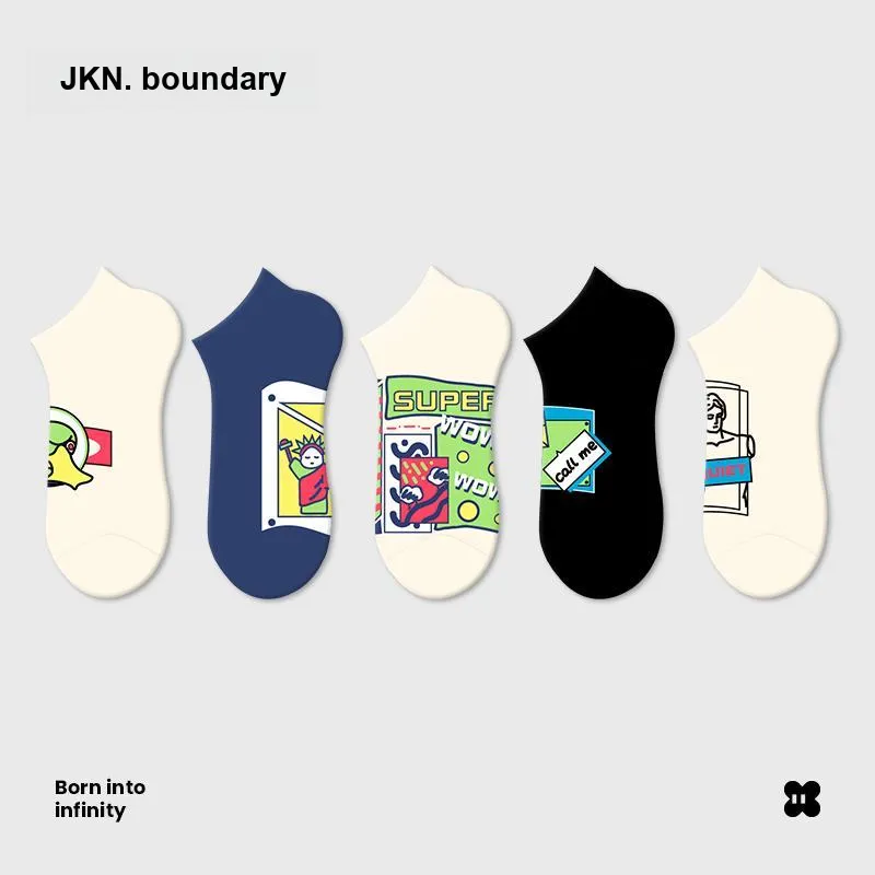 JKN Ankle Socks Unisex 5 Pack Gift Box Set Included-1
