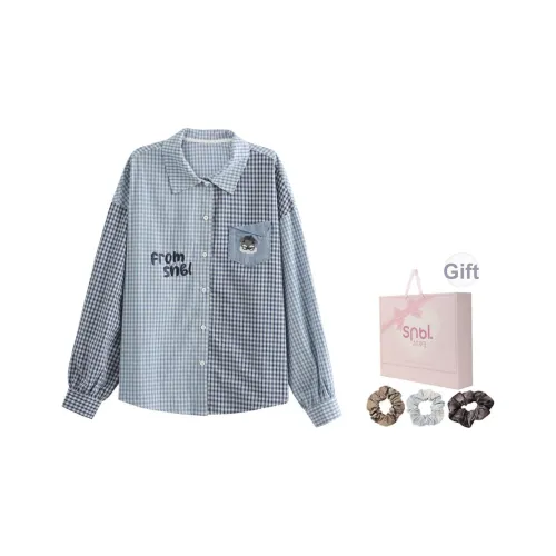 SNBL Blue Women's Shirts SNBL Синий Женские Рубашки