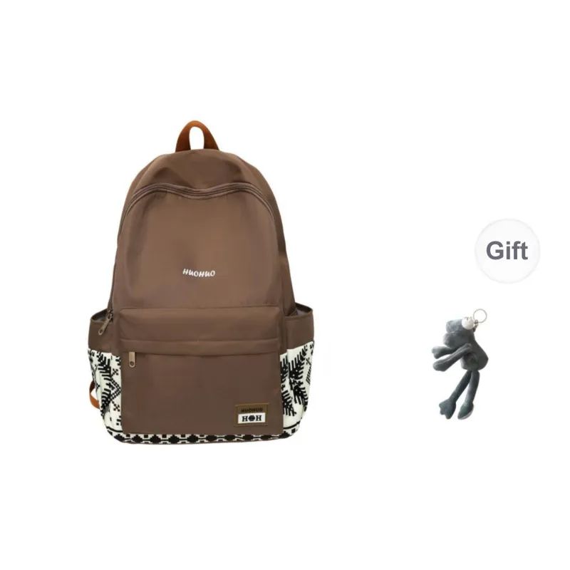 KAMLUI Nylon Backpack Regular Unisex White/Gray/Black/Pink/Coffee/Green-28