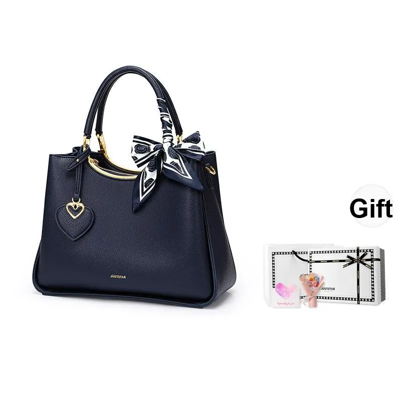 JUST STAR Artificial Leather Shoulder Bag, Crossbody Bag, Handbag Medium Size Women's Blue/Red/White-20