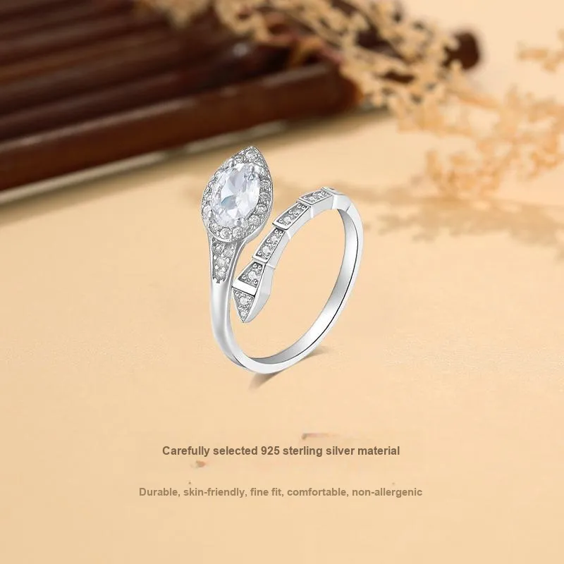 MISS TOOYA S925 Silver Rings Women's-2