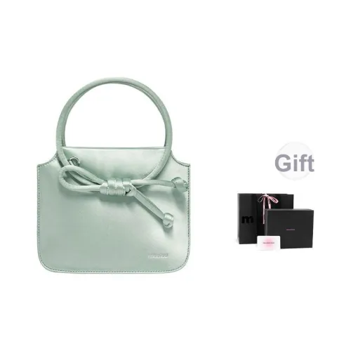 Muuluu Ткань Весенний Зеленый Одно Плечо Сумка Маленькая Женская Нефритовая Волновая Серая