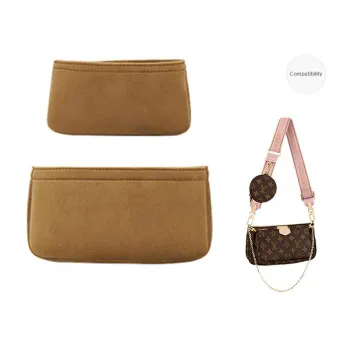 GUYI Flannelette Bag Accessory Bag Insert Women's Brown