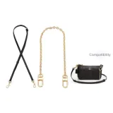 [Leather Strap]Crossbody Adjustable 90-120cm+Decorative Chain