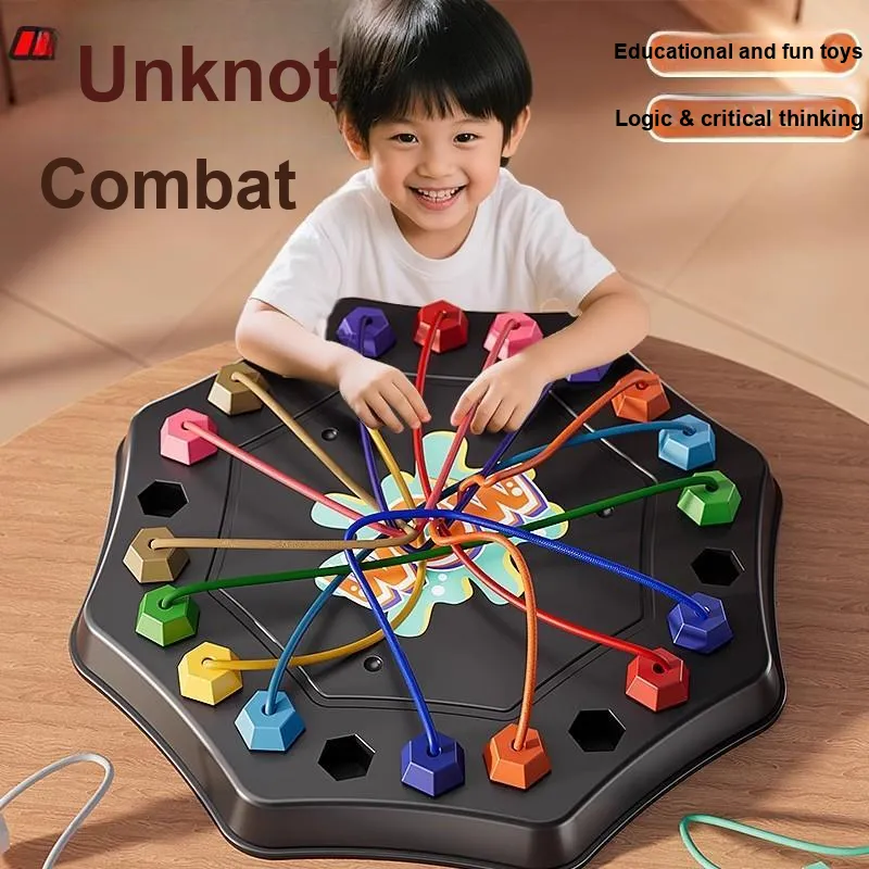 TEMI Brain Building Knot Challenge, Brain Training, Logic Reasoning, Spatial Imagination Board Games-2