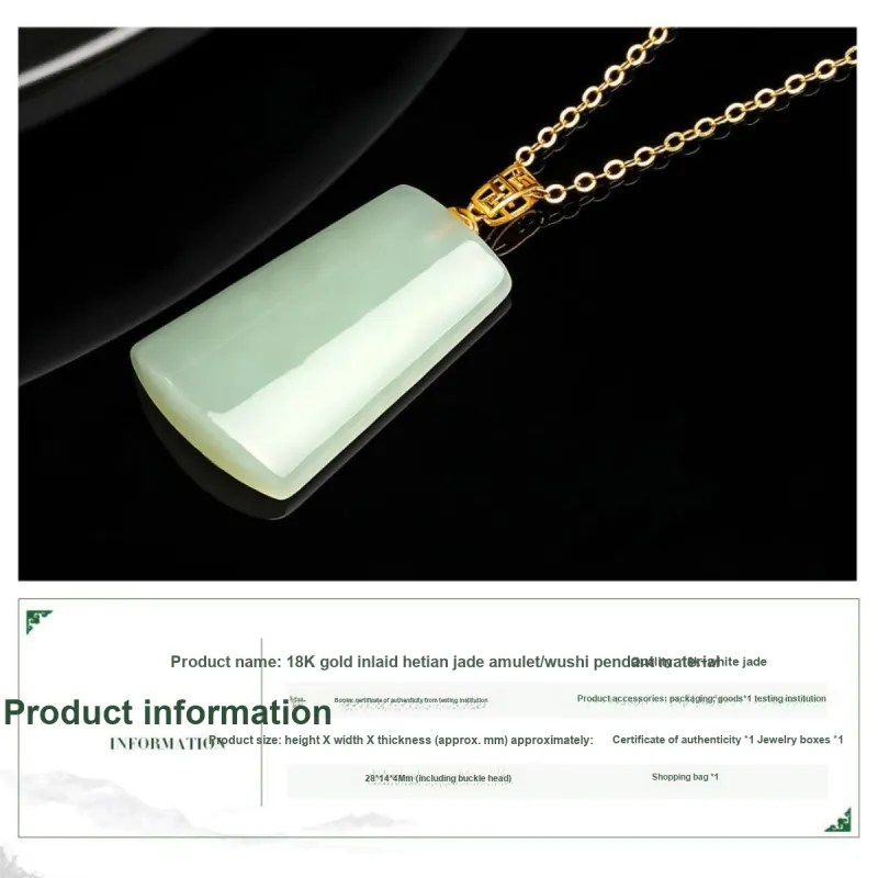 Oriental Jade Necklaces White Jade Women's-2