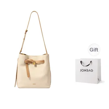JONBAG Synthetic Leather Combo Bag Shoulder Bag Women's Ivory White