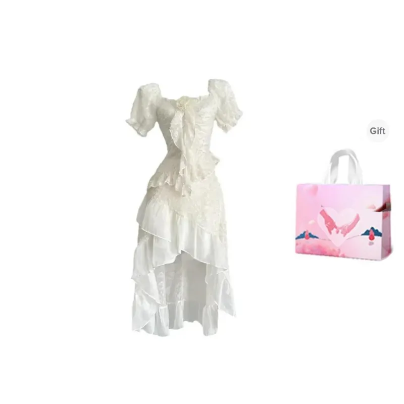QYPRF Short Sleeved Dress Women's-6