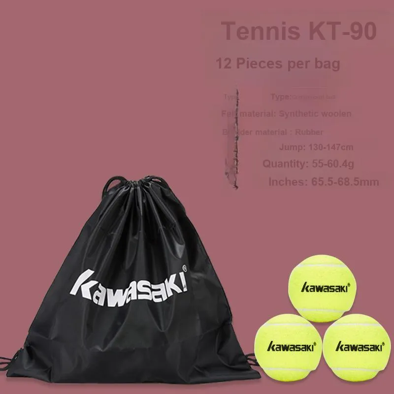 Kawasaki KT 81/KT 90 Tennis Balls Synthetic Wool Training Ball Indoor And Outdoor Diameter 65.5 68.5mm Yellow Green-10