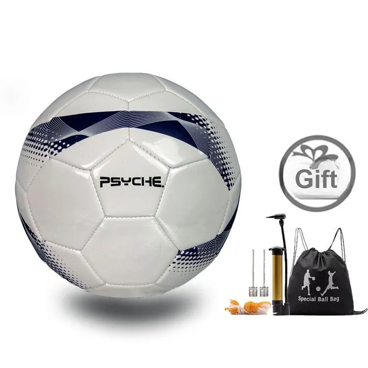 PSYCHE Size 5 Soccer PVC Machine Stitched Soccer Ball Unisex-4