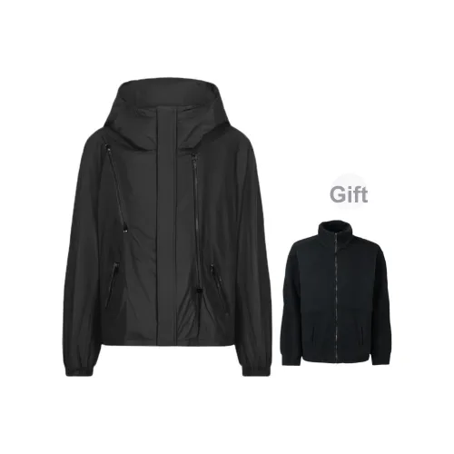 YINLEI Черный С подарками Polar Fleece Подкладка+Оболочка Одежда Sets Унисекс Куртки