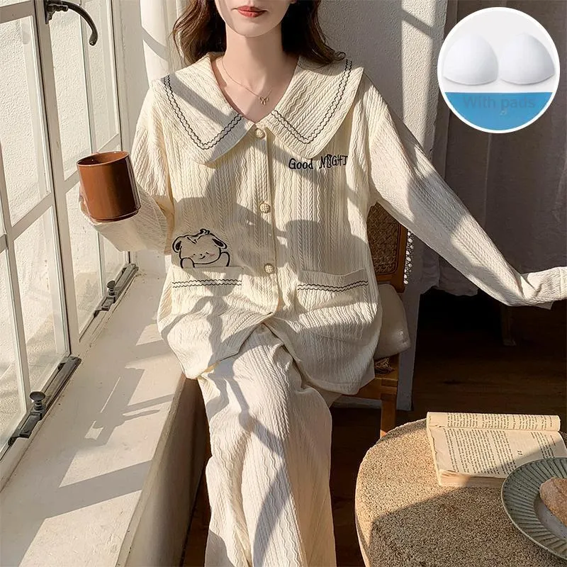 Sleeping Beauty Pajama Set Women's Ivory-1