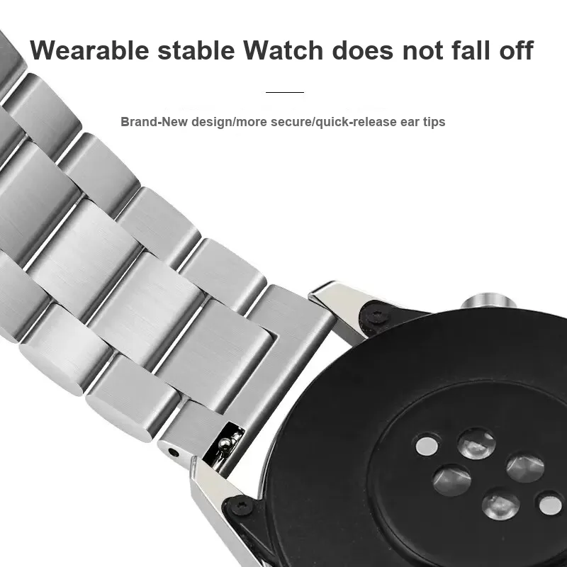 STEWPIGO Huawei Compatibility Watch Band 46mm Stainless Steel Material-10