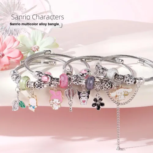 FIRST PARTY Cinnamoroll Kuromi Pochacco My Melody Sanrio/Sanrio Kuromi Alloy Bracelet Lanyards