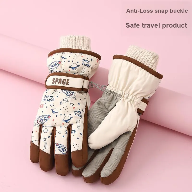 YUZHAOLIN Polyester Gloves Kids' Black-3