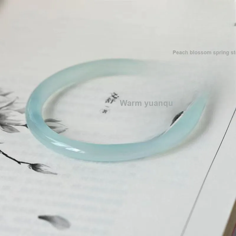 Love Chalcedony Jade Bangles Unisex-1