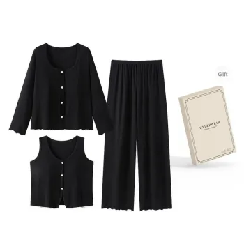 O'MESIK Pajama Set Women's Gift Box Set Black