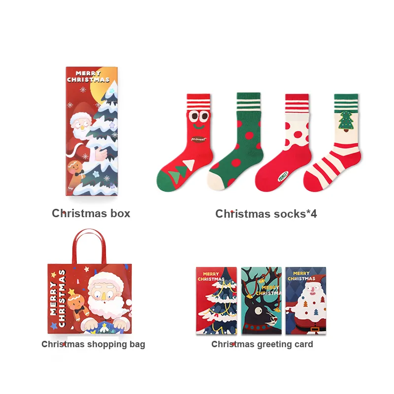 Primeet Mid Calf Socks Unisex 5 Pairs Gift Box Set-31