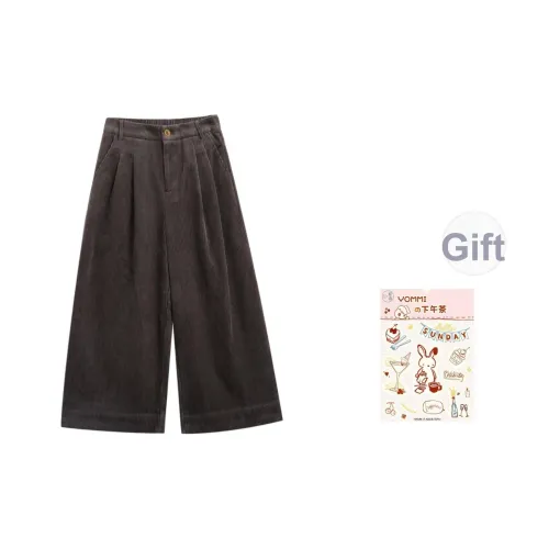 ZIHAN Ridge Деревянный Серый Женские Повседневные Брюки