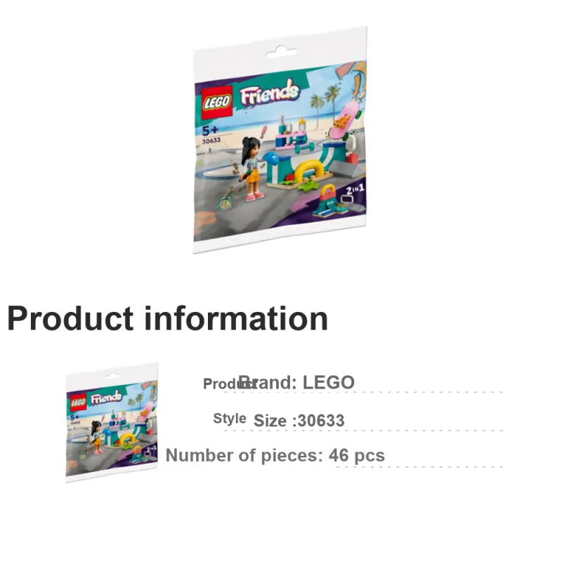LEGO Good Friend Collection Hundred Fun Skateboard Park Building Blocks 46pcs 30633-3