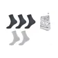 5 Pack (Black 3 Pack+Light Gray 2 Pack)+Shopping Bag