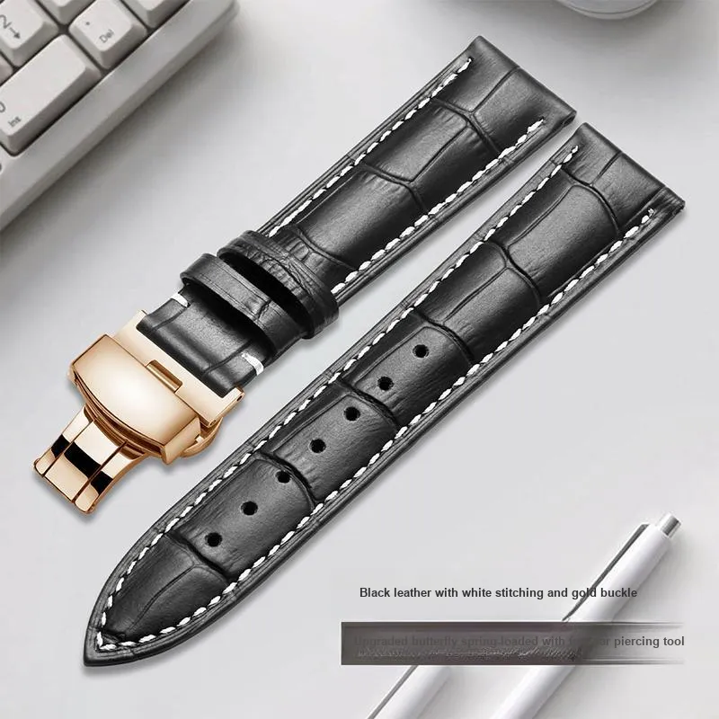 ZHISHENG MIDO DW Tissot Casio Omega CK Compatibility Watch Band 12~24mm Genuine Leather Material-29