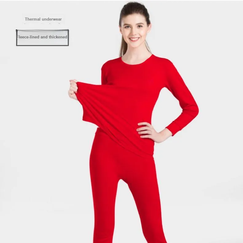 H YXIANG Thermal Set Unisex Red-4