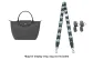 (Graphite Gray Canvas) Adjustable Strap 76-115 Perforated Set