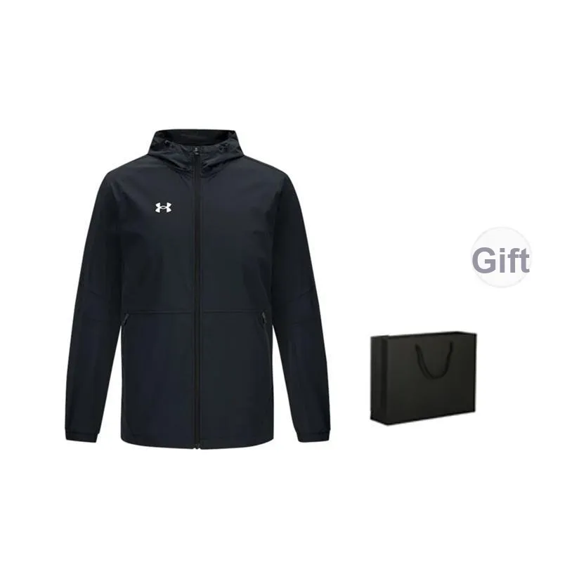 Under Armour Windbreaker Jackets Men Black Shopping Bag